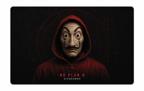 Bella Ciao Heist Card Skin – Red Mask Edition — Back view