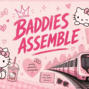 Hello Kitty Baddies Assemble Card Skin – Pink Metro Edition