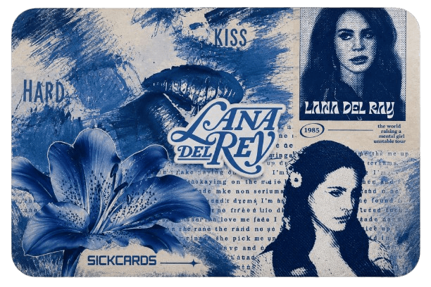 Lana Noir Edition metro card skin — back view